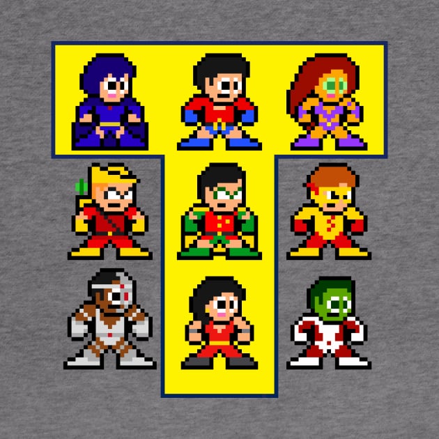 8-bit Classic Teenage Titans by 8-BitHero